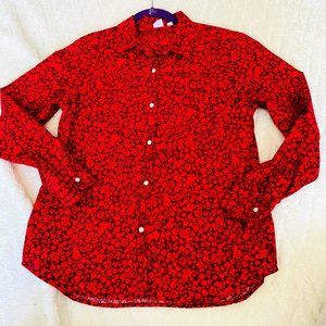 Gap Button-up Floral pattern shirt
